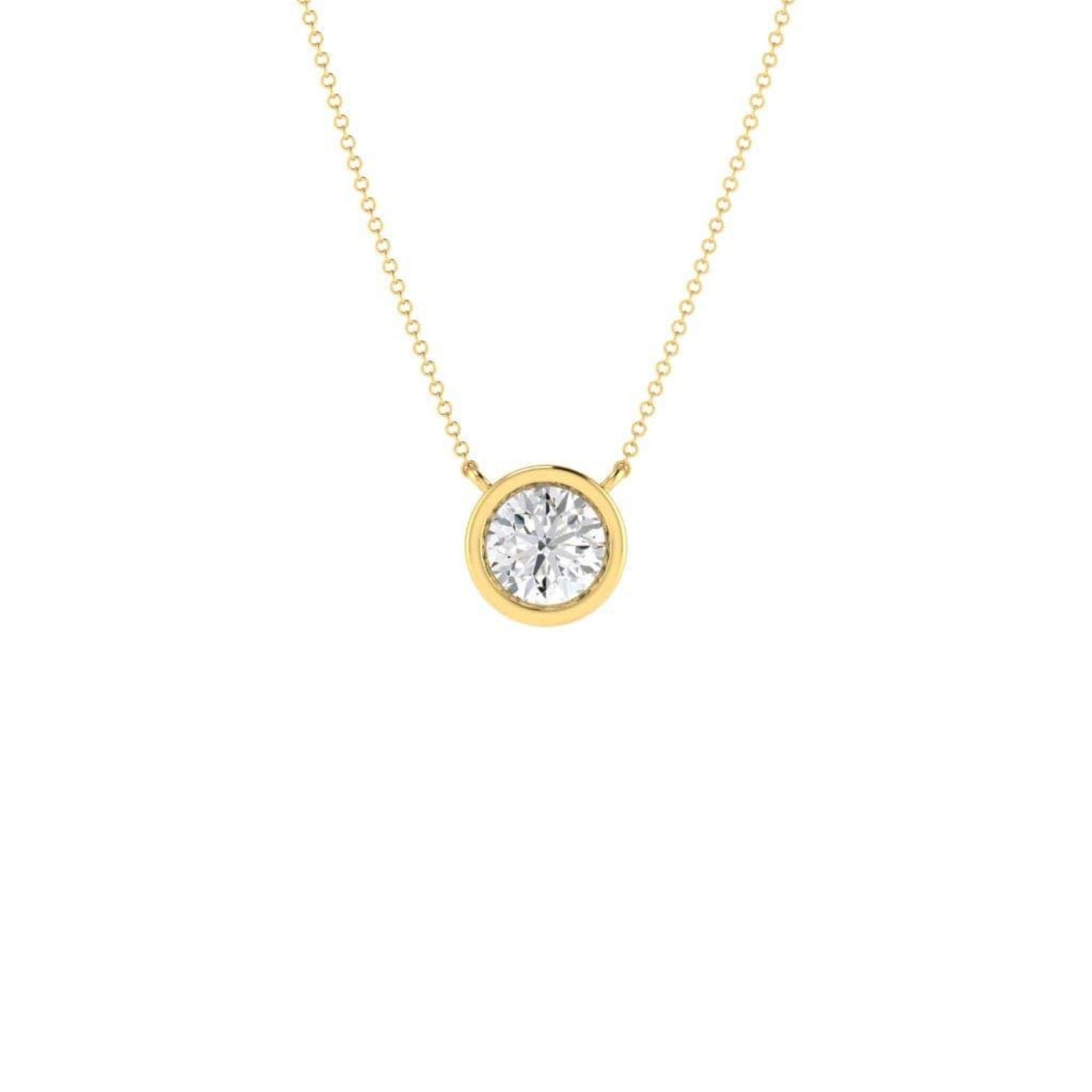 Bezel Set Diamond 0.30ct Pendant
