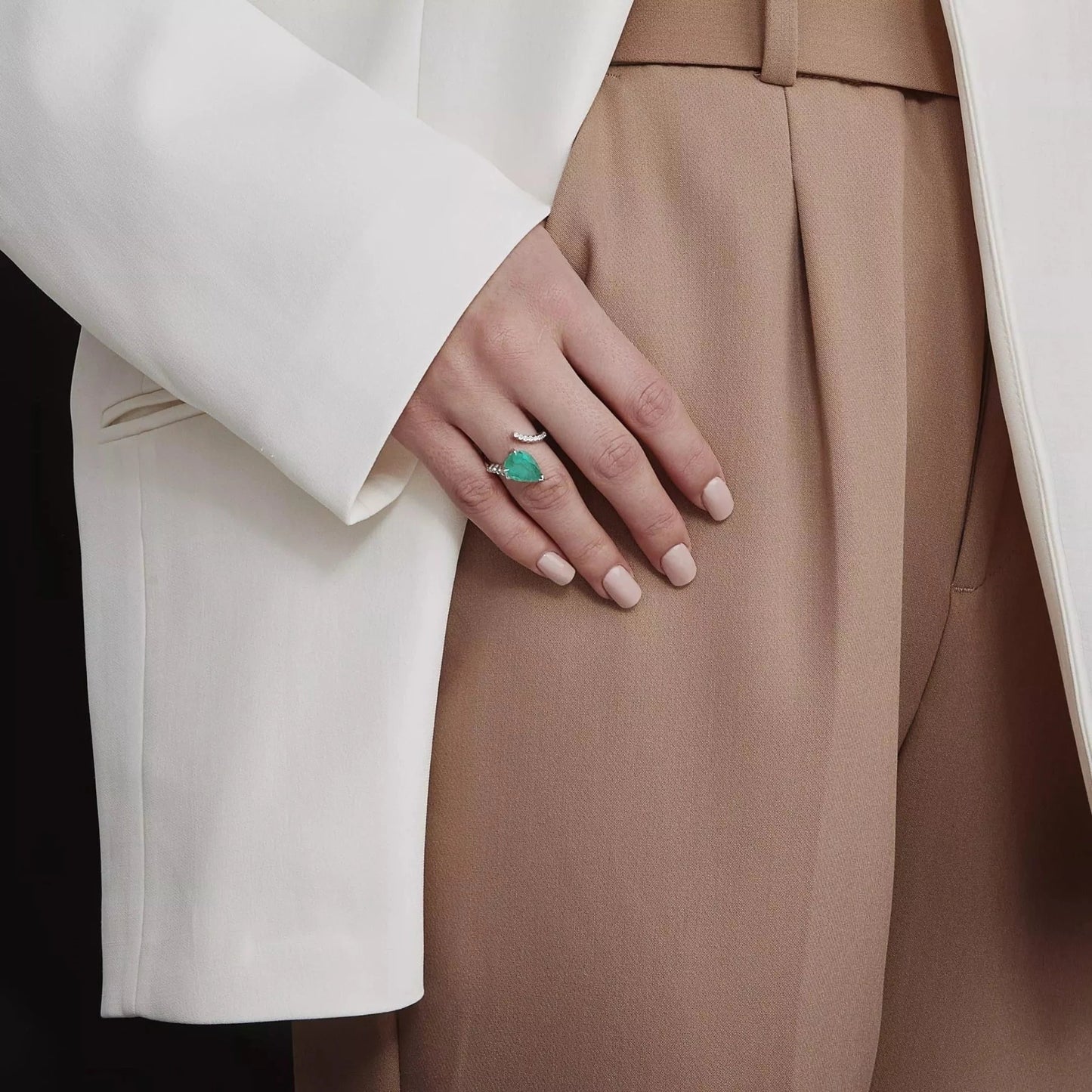 Natural Columbian Emerald Ring - Rosendorff Diamond Jewellers