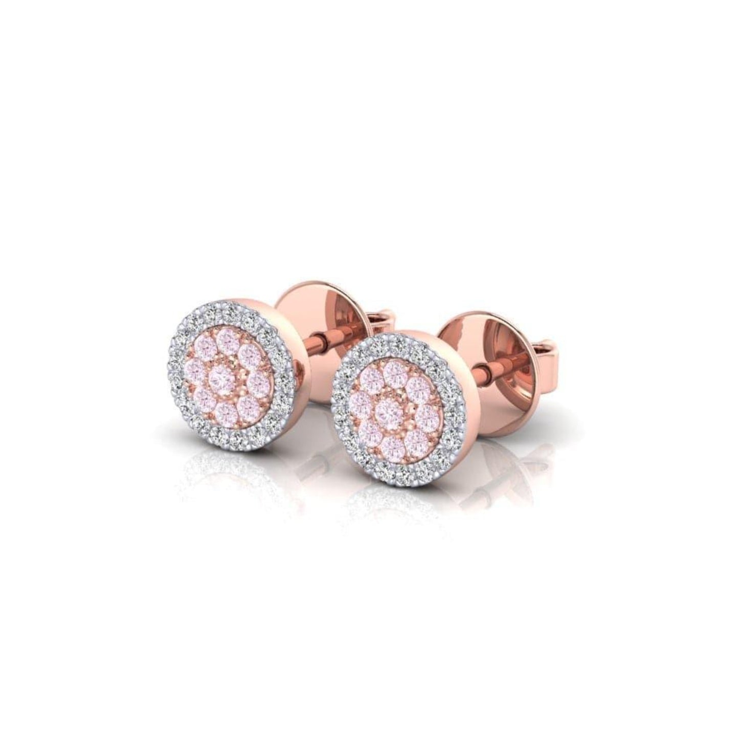 Eminence Pinks Diamond Disc Earrings - Rosendorff Diamond Jewellers