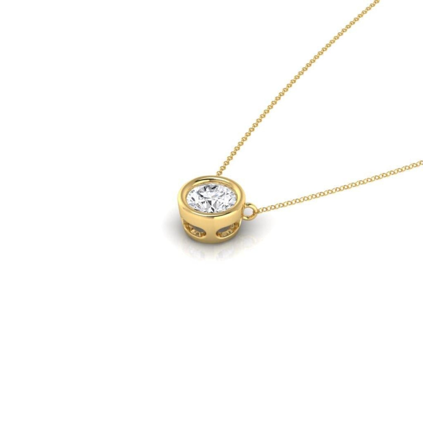 Bezel Set Diamond 0.30ct Pendant