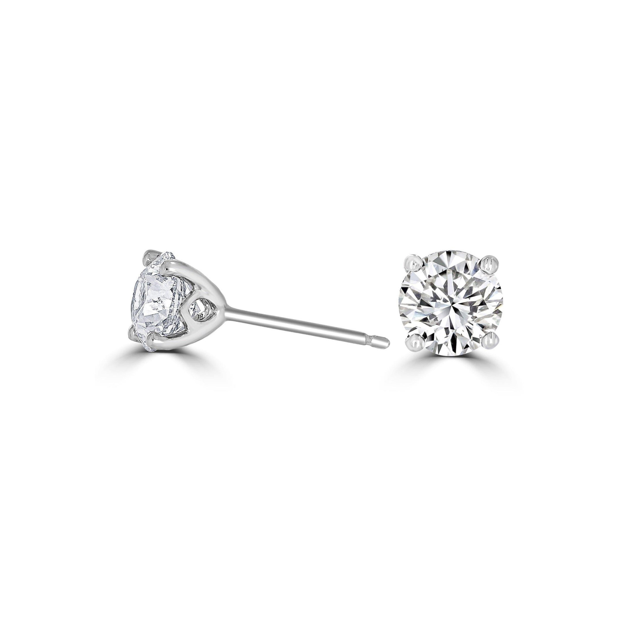 Timeless 0.35ct 4 Claw Earrings