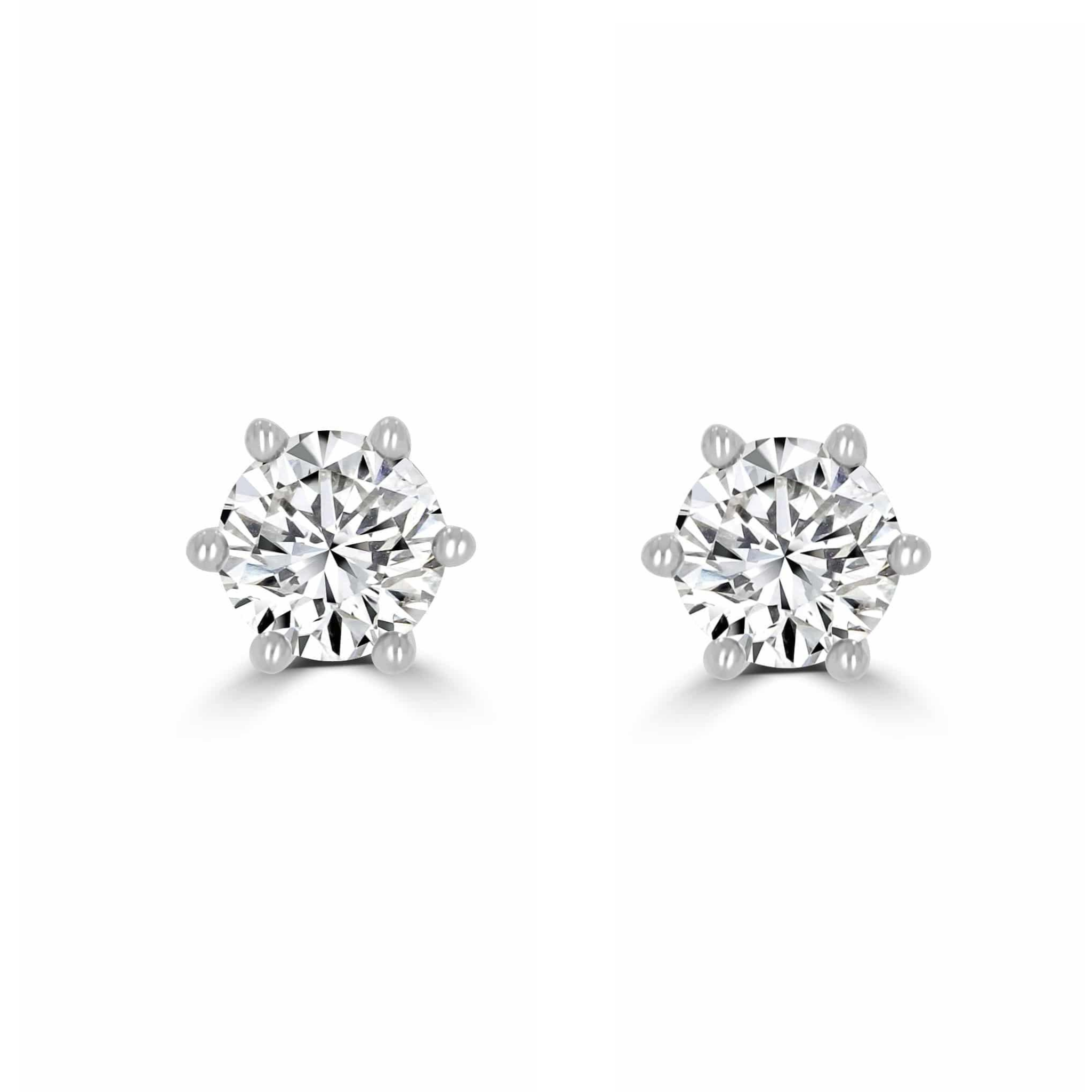 Timeless Diamond 0.50 tcw 6 Claw Earrings