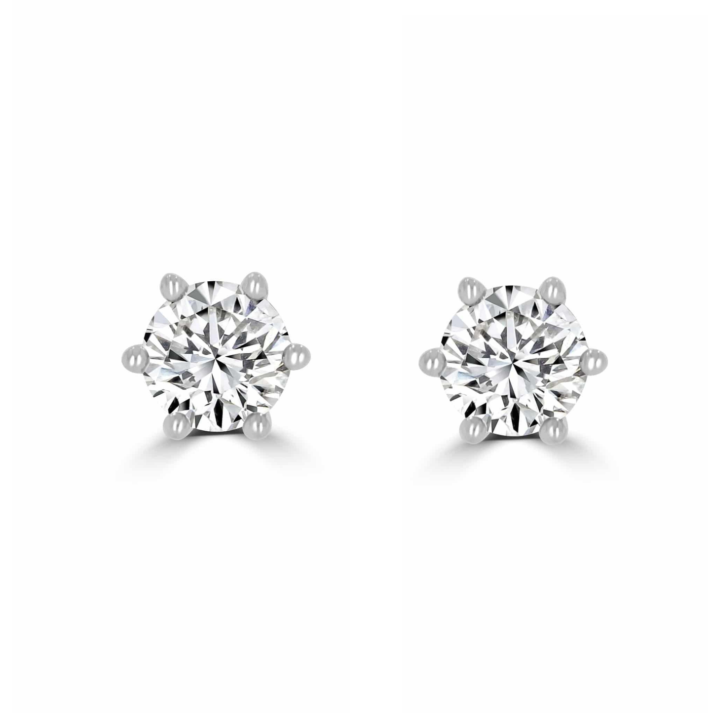 Timeless Diamond 0.50 tcw 6 Claw Earrings