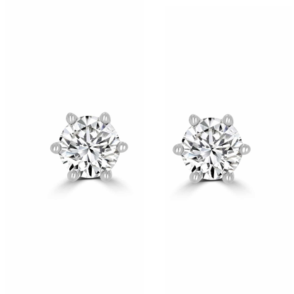 Timeless Diamond 0.50 tcw 6 Claw Earrings