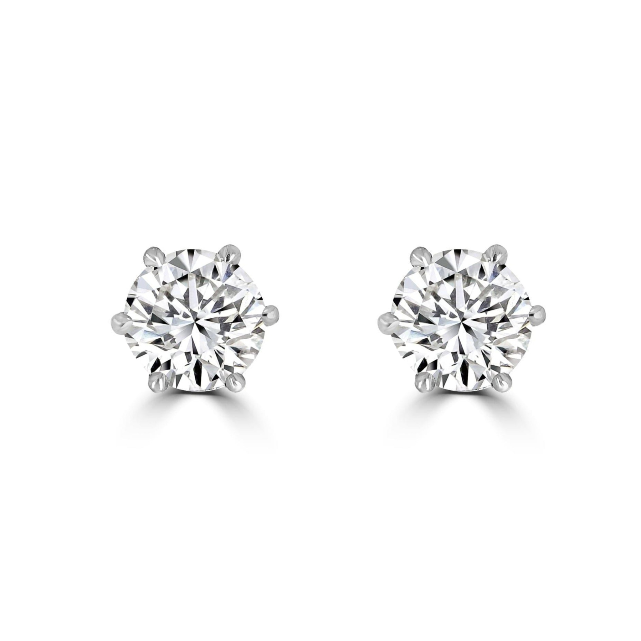 Timeless Diamond 0.60ct 6 Claw Earrings