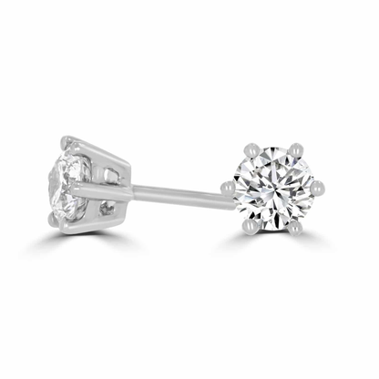 Timeless Diamond 0.60ct 6 Claw Earrings
