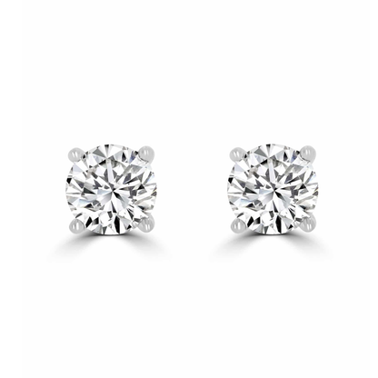 Timeless Diamond 0.80 tcw 4 Claw Earrings
