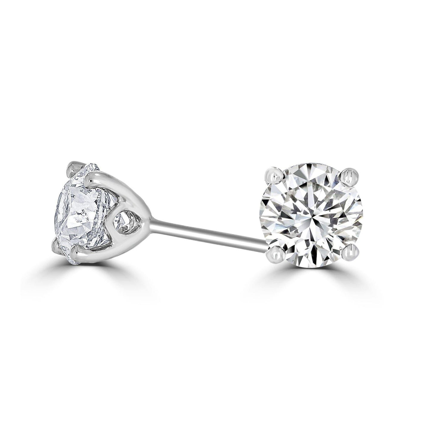 Timeless Diamond 0.80 tcw 4 Claw Earrings