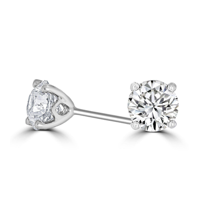 Timeless Diamond 0.80 tcw 4 Claw Earrings