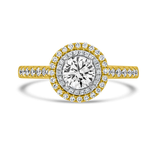 Double Halo Diamond Ring