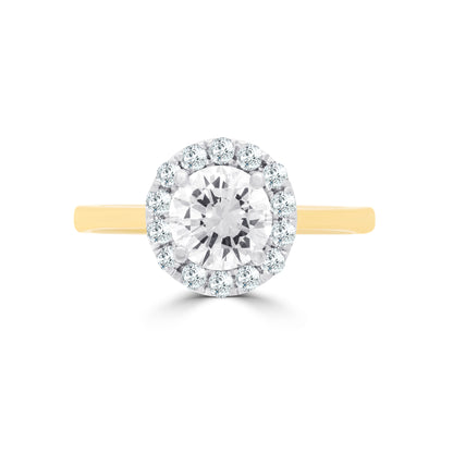 CJ Diamond Halo Ring