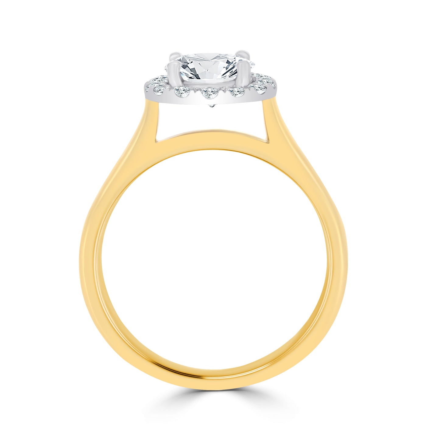CJ Diamond Halo Ring