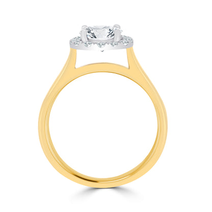 CJ Diamond Halo Ring
