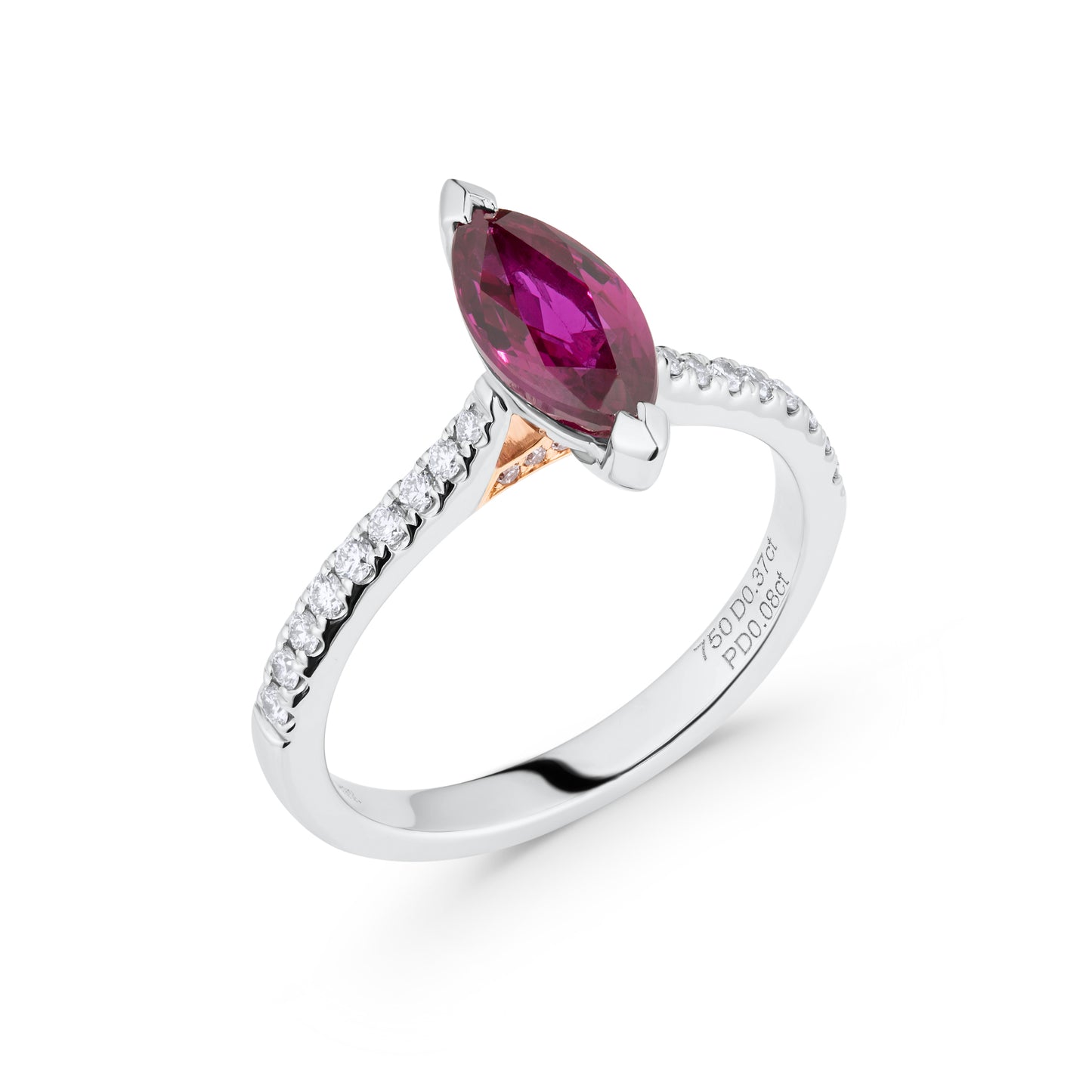 Marquise Ruby & Diamond Ring