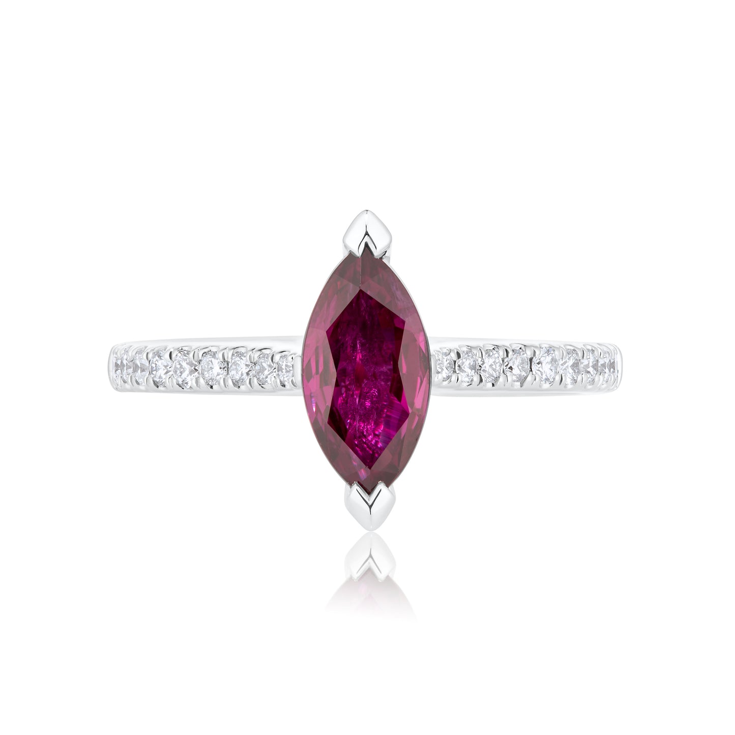 Marquise Ruby & Diamond Ring