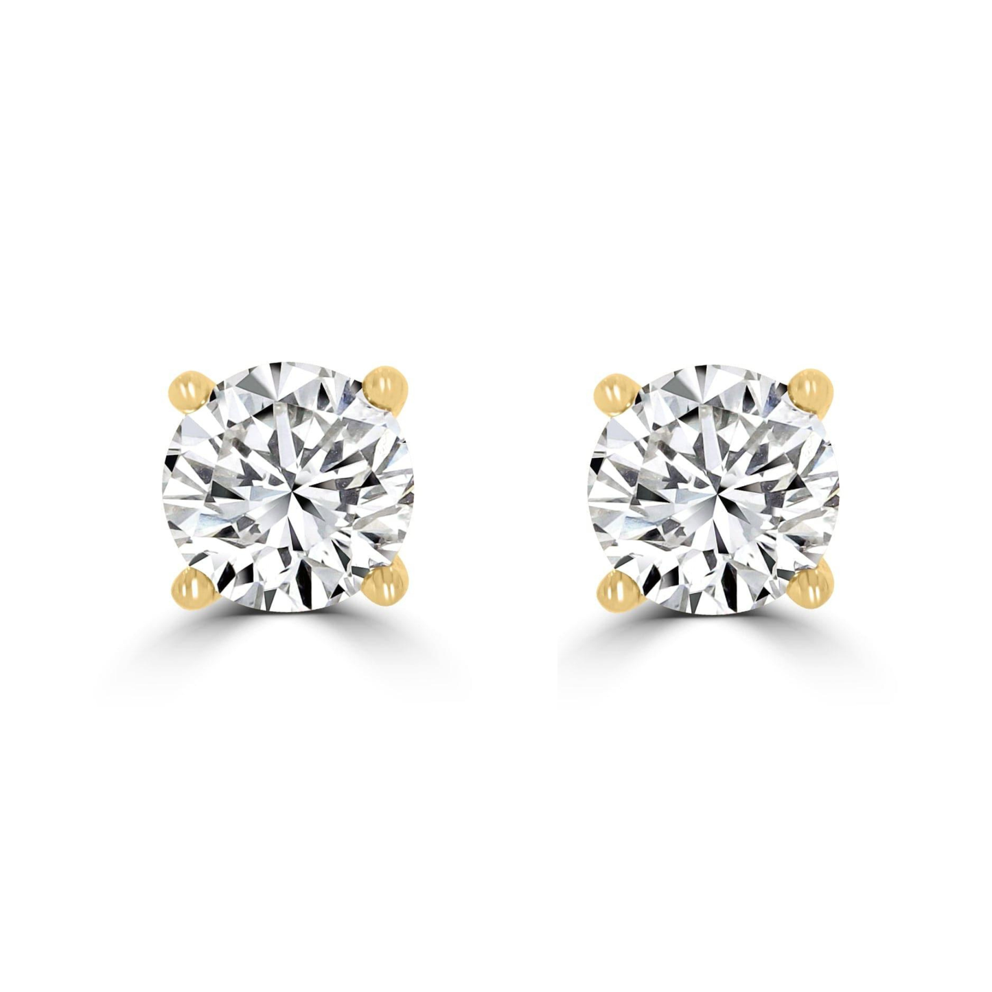 Timeless Diamond 1.00 tcw 4 Claw Earrings