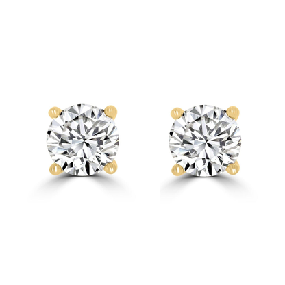 Timeless Diamond 1.00 tcw 4 Claw Earrings
