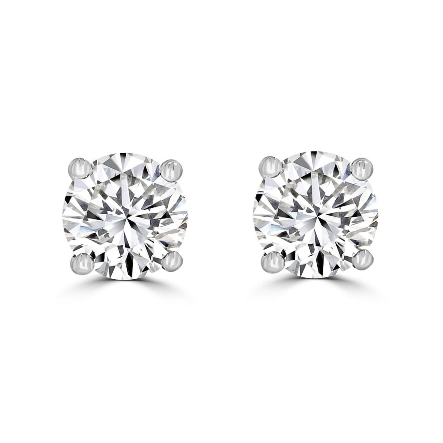 Timeless Diamond 1.40 tcw 4 Claw Earrings