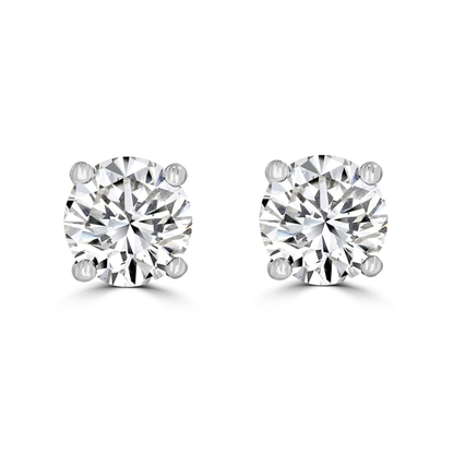 Timeless Diamond 1.40 tcw 4 Claw Earrings