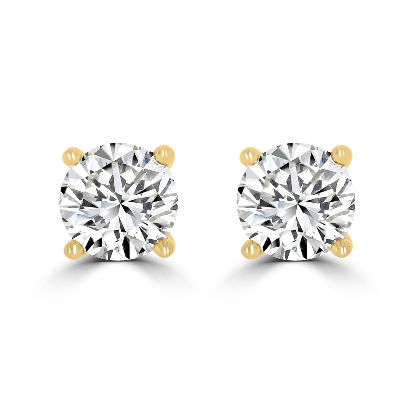 Timeless Diamond 1.40 tcw 4 Claw Earrings