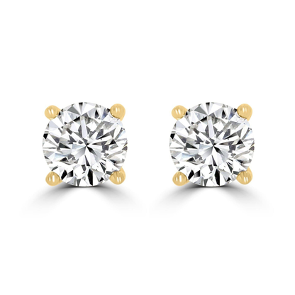 Timeless Diamond 1.40 tcw 4 Claw Earrings