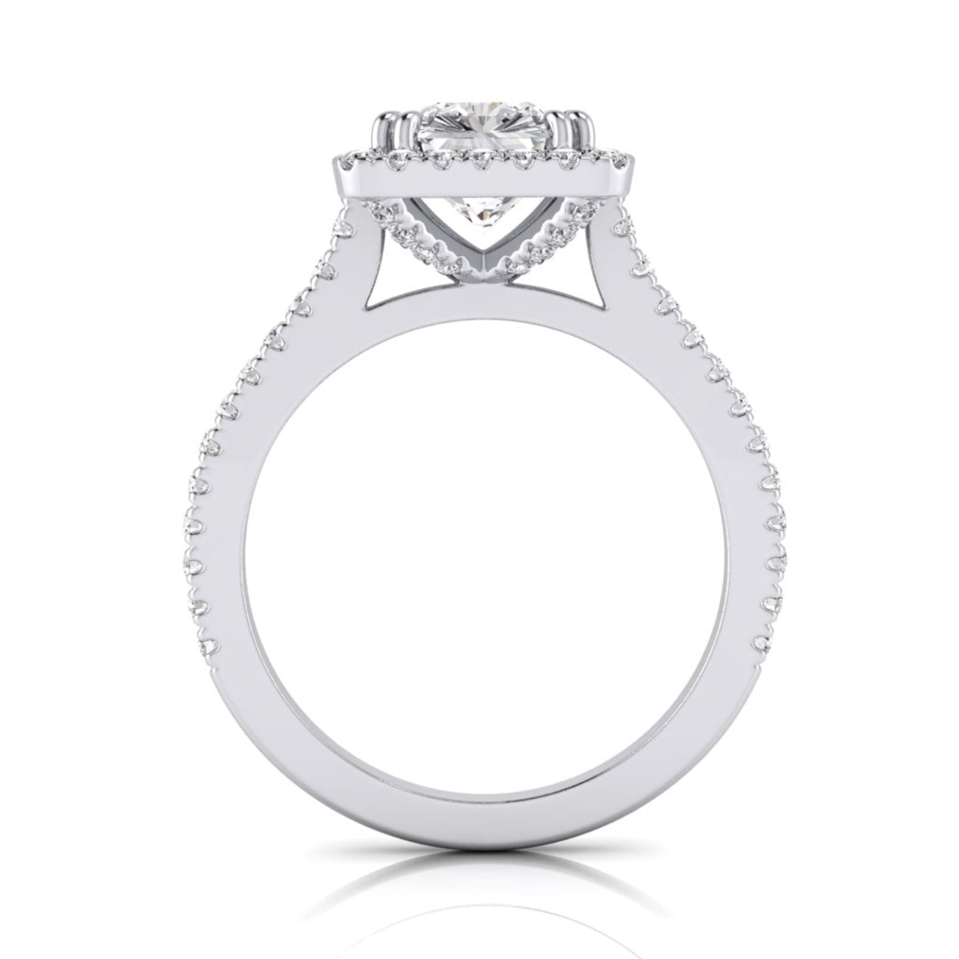 Charlotte Cushion Diamond Halo Ring