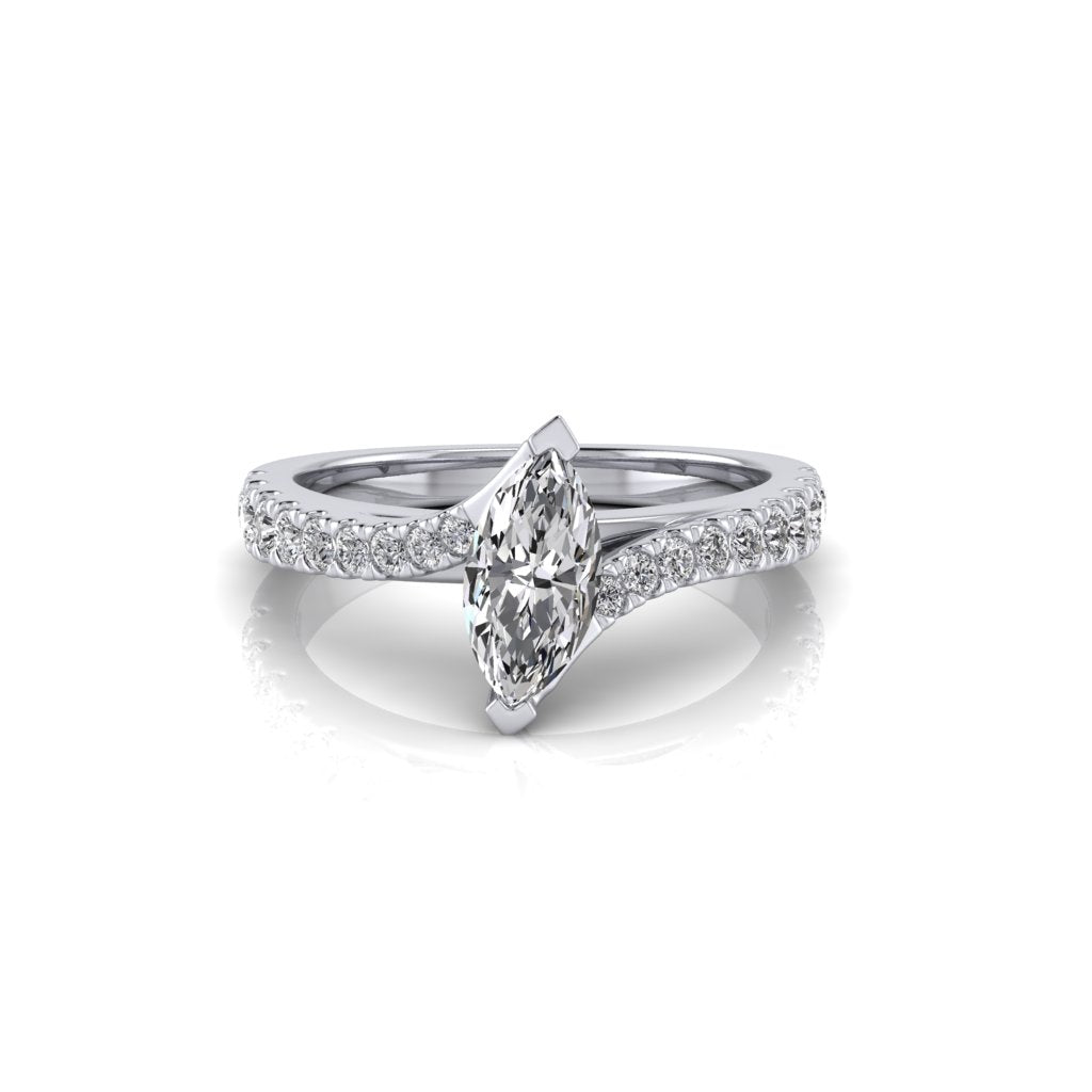 Chole Marquise offset Ring