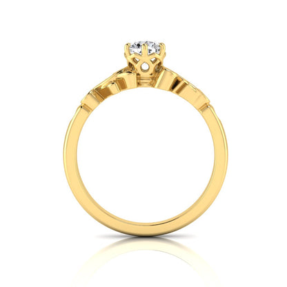 Evelyn Solitaire Diamond & Filigree Ring