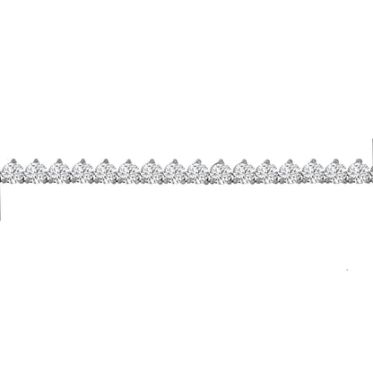 10k Tennis Necklace 3 Claw Set