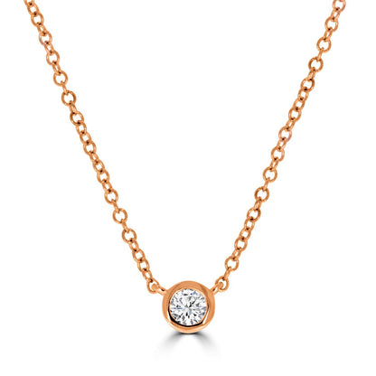 Bezel Set Diamond 0.25ct Pendant