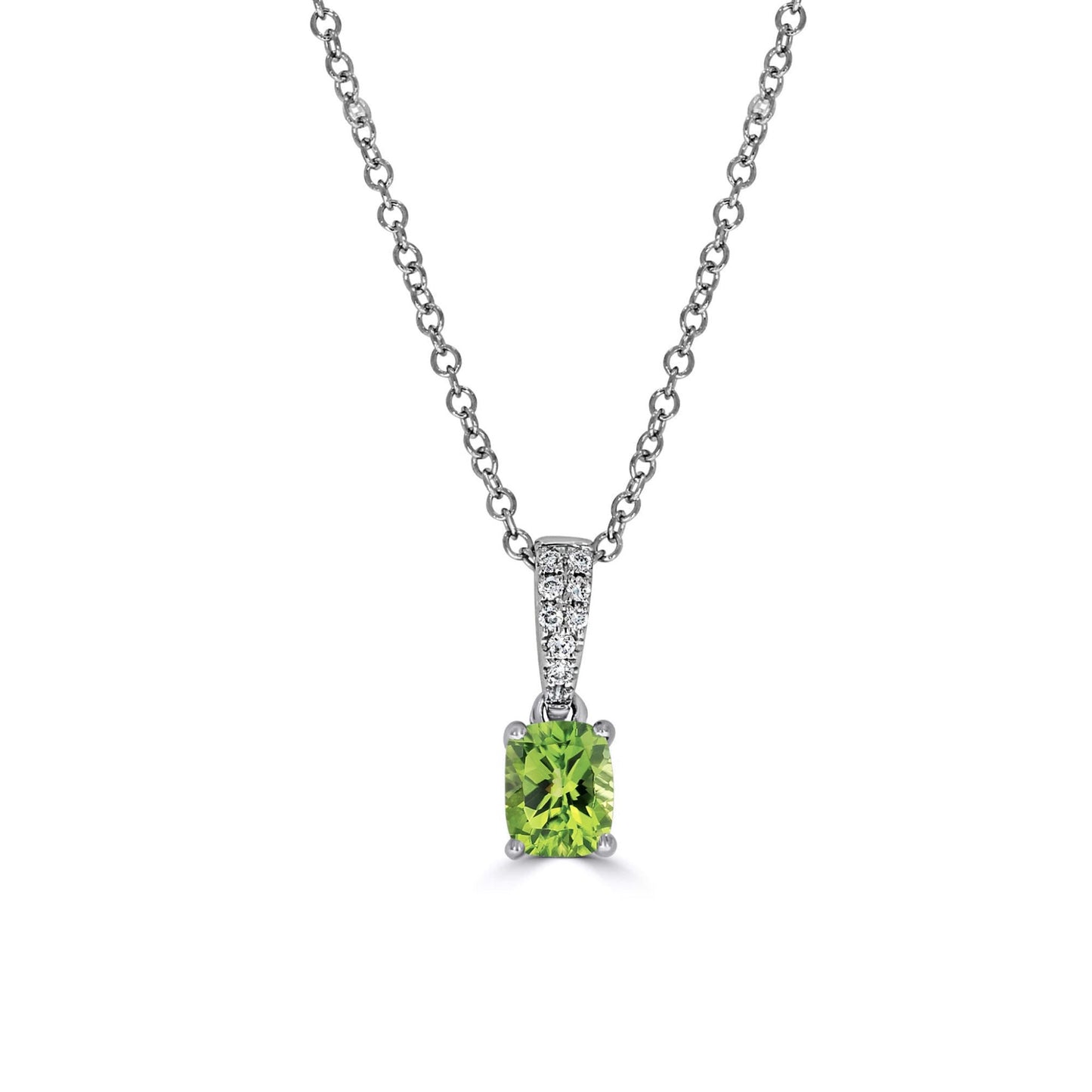 Peridot Diamond Pave Pendant