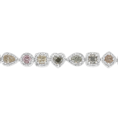 Mix Shape & Colours Diamond Bracelet