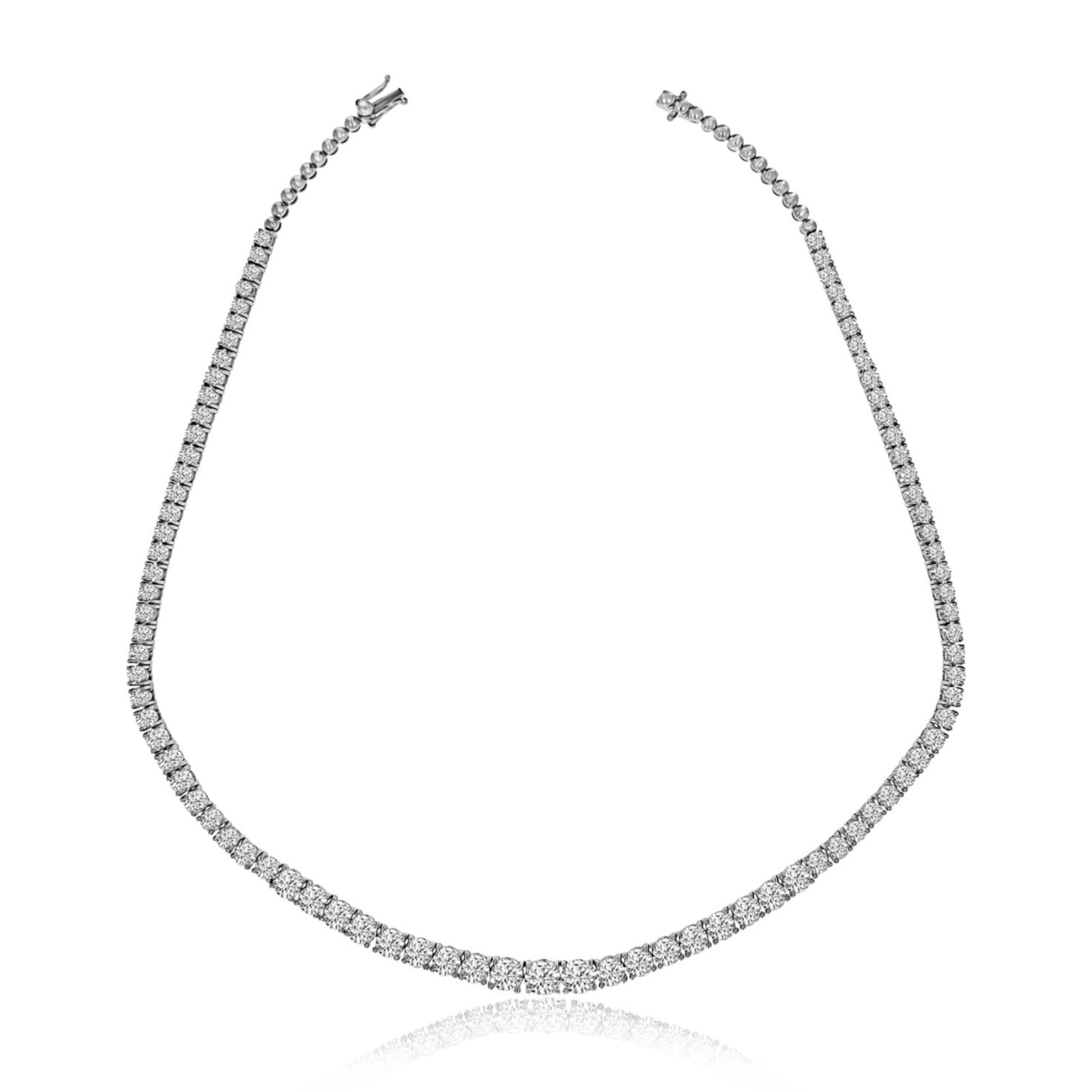 20.65ct Diamond Tennis Necklace