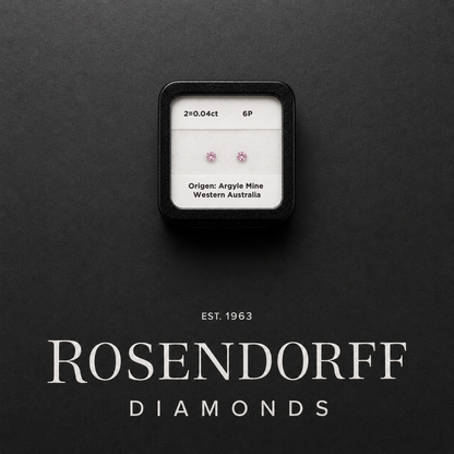 Round Argyle Pink Pair VS 6P, 0.04ct Total