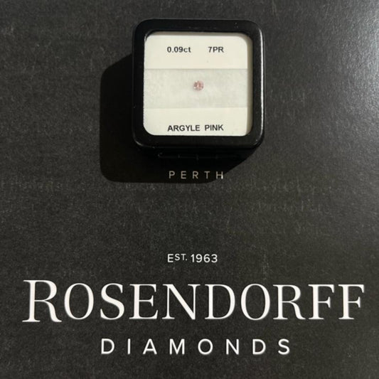 7PR 0.09ct Certified Loose Pink Diamond From WA