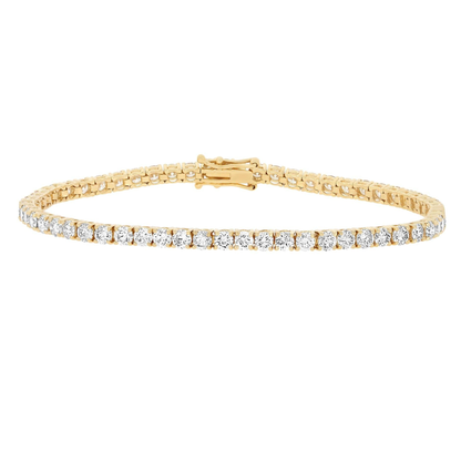 5.50ct Natural Diamond Tennis Bracelets, 18k Gold