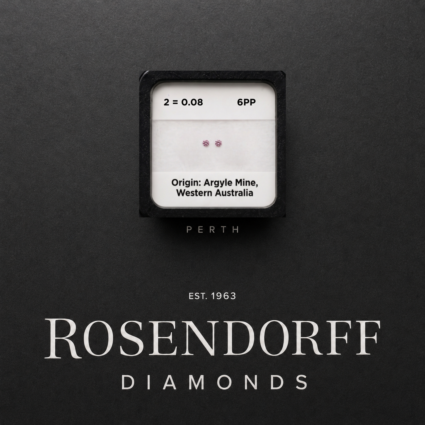Round Argyle Pink Pair SI 6PP, 0.08ct Total