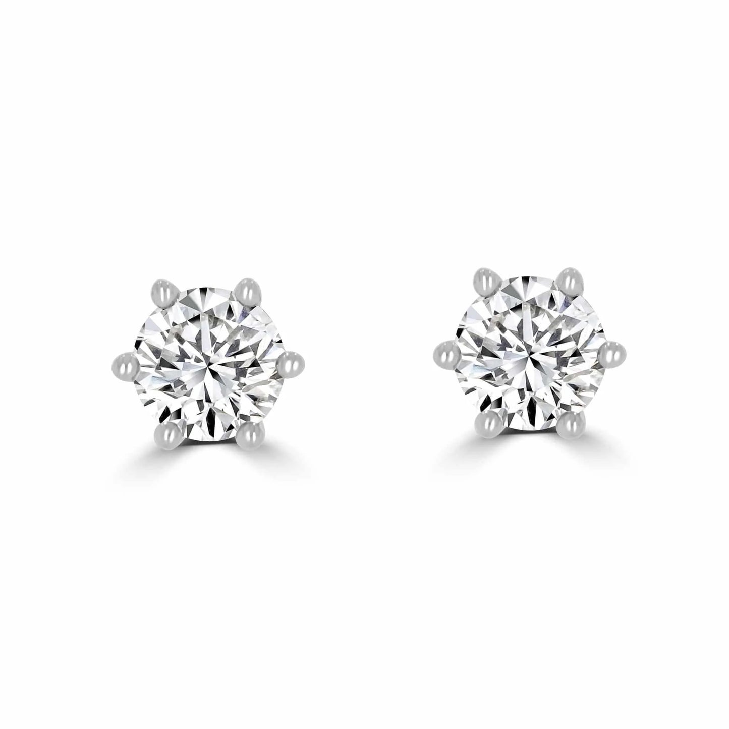 14ct Gold Solitaire Stud Earrings