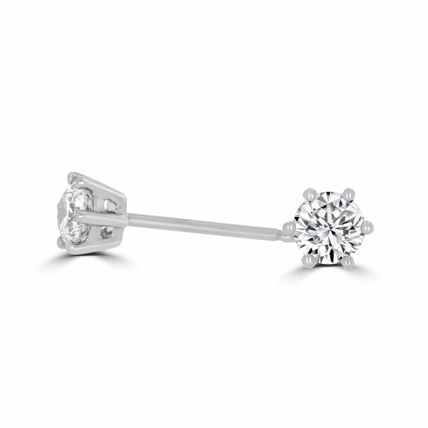14ct Gold Solitaire Stud Earrings