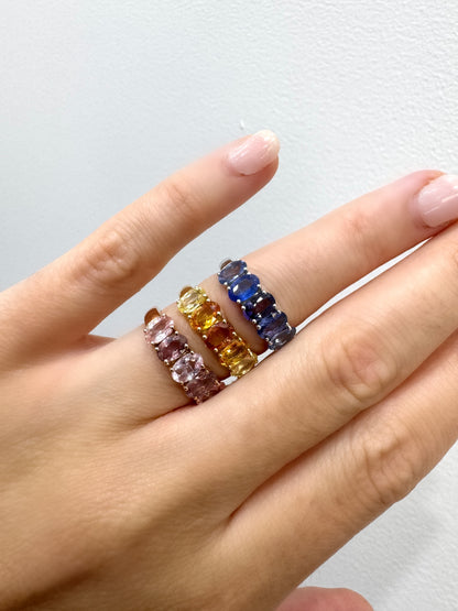 5st Orange Sapphire Ring