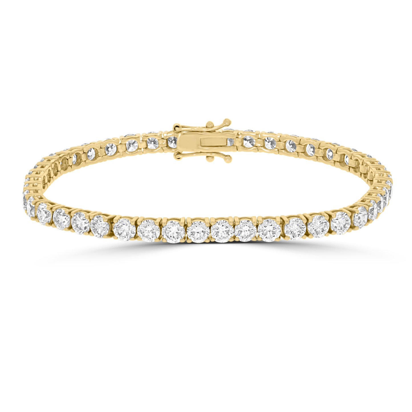 8.80ct Natural Diamond Tennis Bracelets, 18k Gold