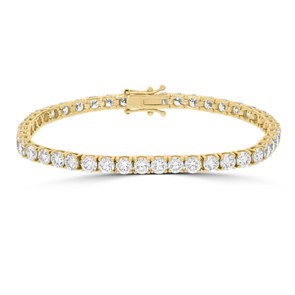 8.80ct Natural Diamond Tennis Bracelets, 18k Gold