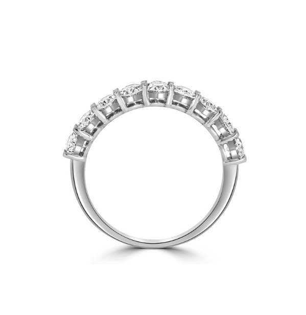 9 Stone Oval Eternity Ring