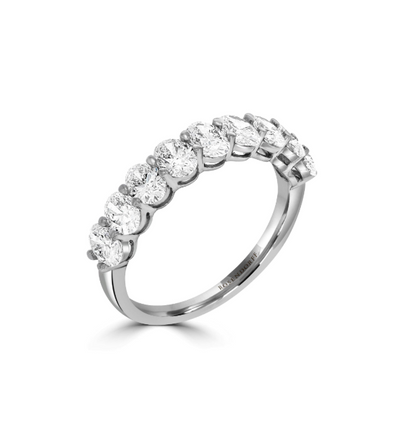 9 Stone Oval Eternity Ring