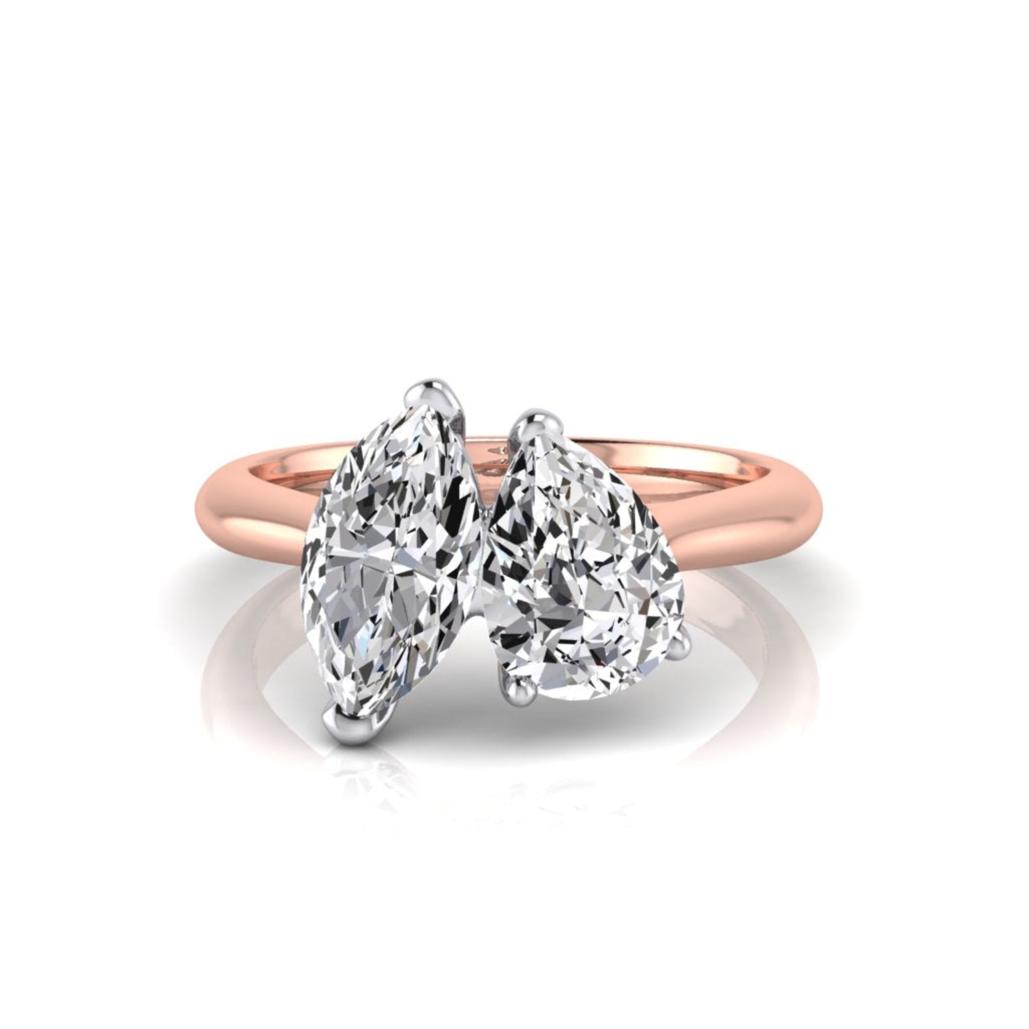 Charlie Custom Rings Charlie Toi Et Moi Diamond Ring