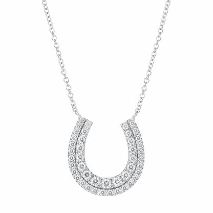 Diamond Horseshoe Pendant