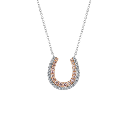 Eminence Pinks Diamond Horseshoe Pendant