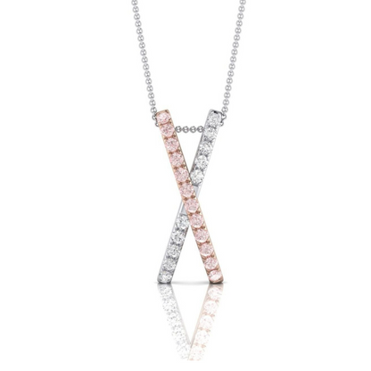 Eminence Pinks Diamond X Pendant