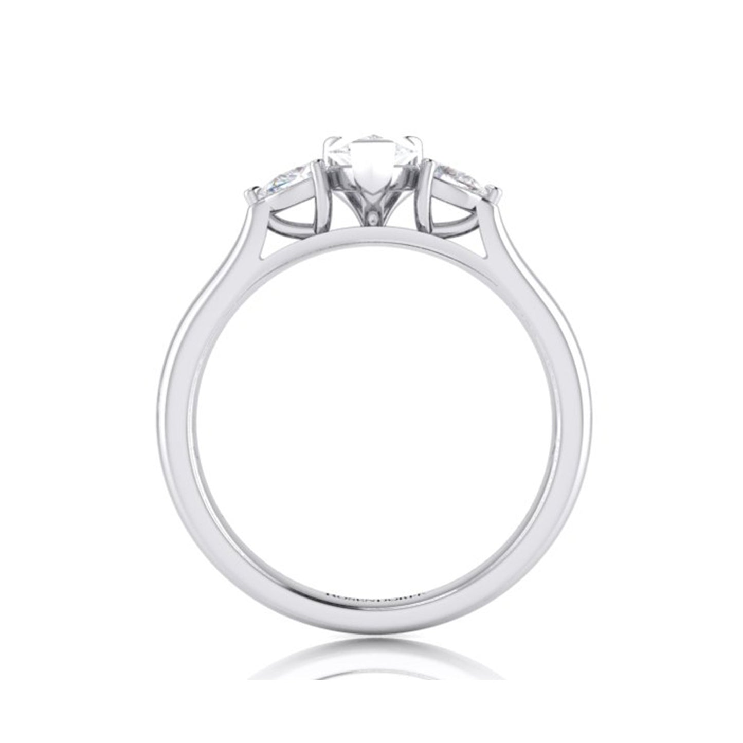 Emma Pear Diamond Trilogy Ring