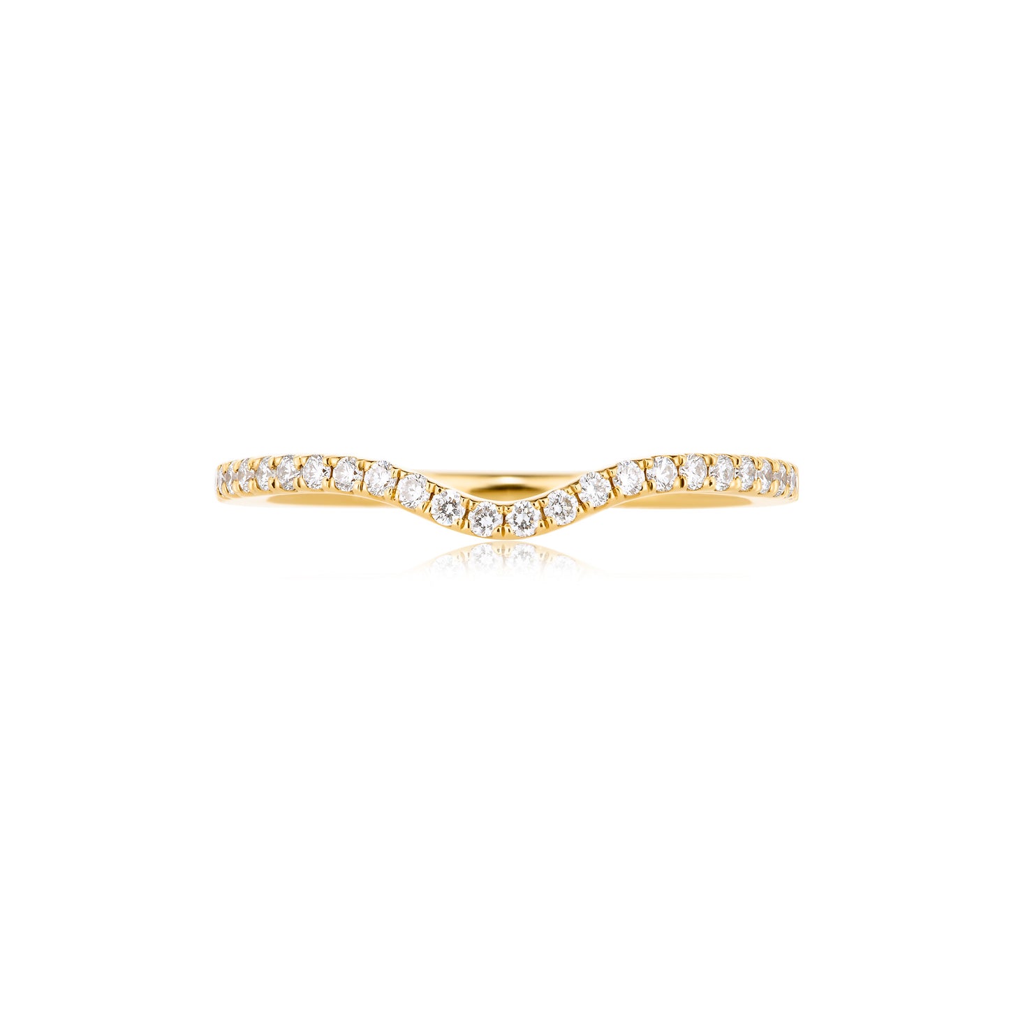 Curved Diamond Band